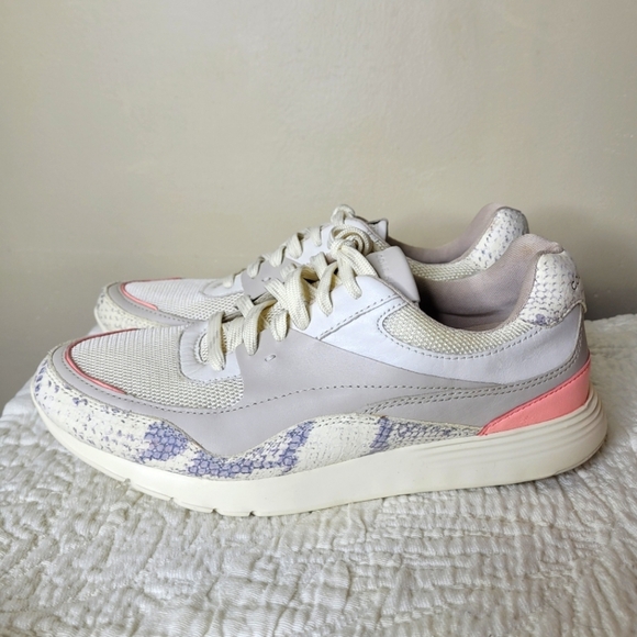 Cole Haan Grand Crosscourt Sneakers 9.5 Snakeskin Print Leather Low Top Casual - Picture 5 of 11